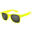 OWL Classic Vintage Smoke Lens Sunglasses Yellow Frame Ladies glow in the dark