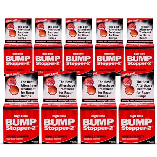 Bump Stopper 2 Double Strength Razor Bump Treatment | Formulated to Relieve Razor Burn | Eliminates Ingrown Hairs | Aftershave for Men - 0.5 OZ (9
