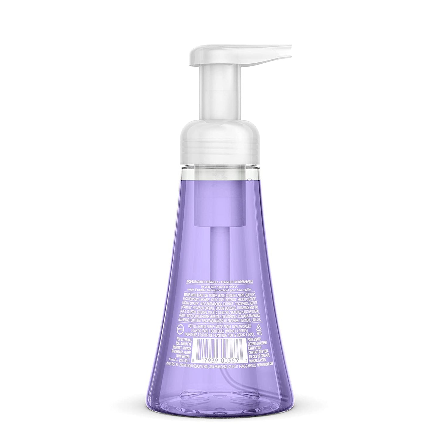 Method Foaming Hand Soap, French Lavender, 10 Fl Oz. (Pack of 5)