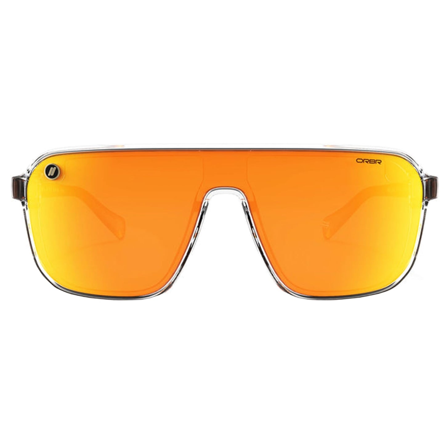 Blenders Eyewear Meister X2 - Polarized Sunglasses with Durable Single Lens, Adjustable Temples - 100% UV Protection - For Men & Women - Orange