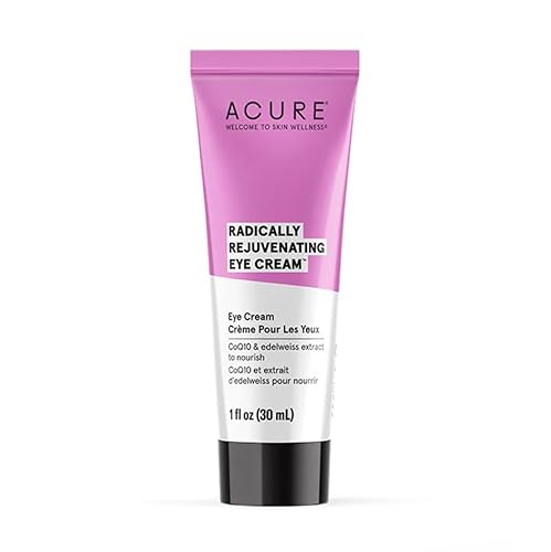 Acure Radically Rejuvenating Eye Cream - Under Eye Cream for Dark Circles & Wrinkles, Firming & Hydrating Treatment to Brighten, Anti Aging