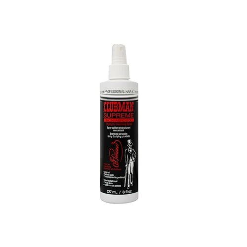 Clubman Supreme Non-Aerosol Styling & Grooming Spray 8 oz (Pack of 4)