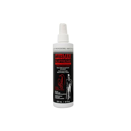 Clubman Supreme Non-Aerosol Styling & Grooming Spray 8 oz (Pack of 3)