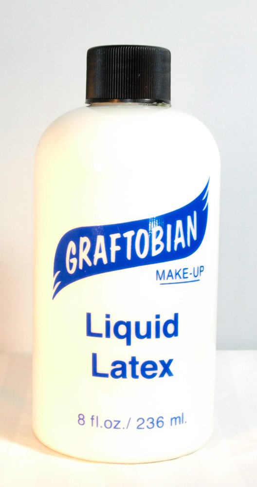 Graftobian Liquid Latex SFX Makeup - Professional Skin Safe Adhesive for Special Effects and Body FX, For Theatrical Stage, Cosplay, and Halloween