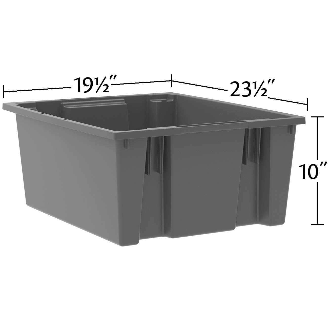 Akro-Mils 35225 Nest and Stack Plastic Storage Bins, Heavy Duty Industrial Strength Totes for Storage, Transportation and Material Handling Boxes…