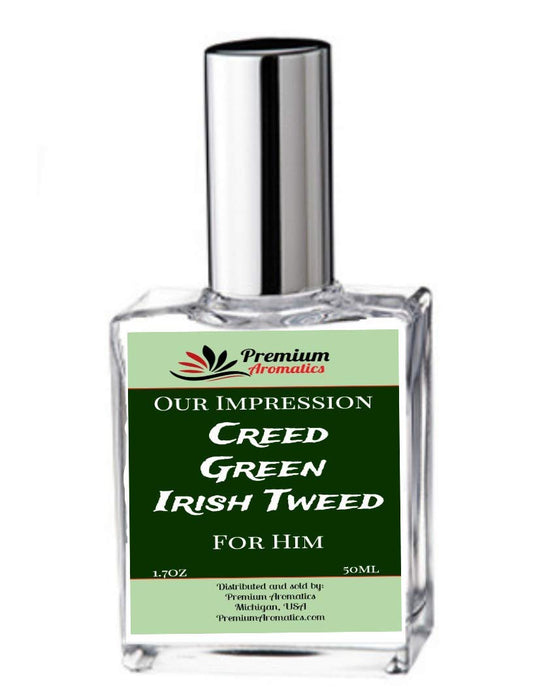 Premium Aromatics Our Impression of fragrance perfumes and colognes (1.7oz / 50ml) (Green Irish Tweed)