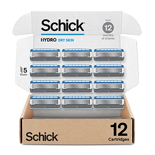 Schick Hydro Dry Skin Razor Refills for Men, 12 Count Beauty and Personal Care Schick Default Title