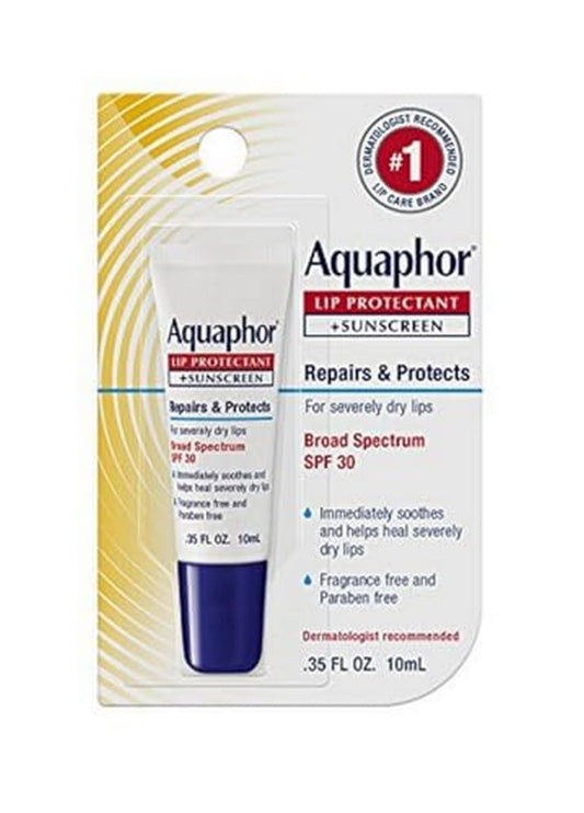 Aquaphor Lip Repair + Protect UVA/UVB, SPF 30, 0.35 Ounce (Pack of 6) Beauty and Personal Care Aquaphor