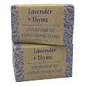 Greenwich Bay Trading Co, Lavender and Thyme Essential Oil Exfoliating Bath Bar Soap, Set of 2, 8.6 Ounces Each