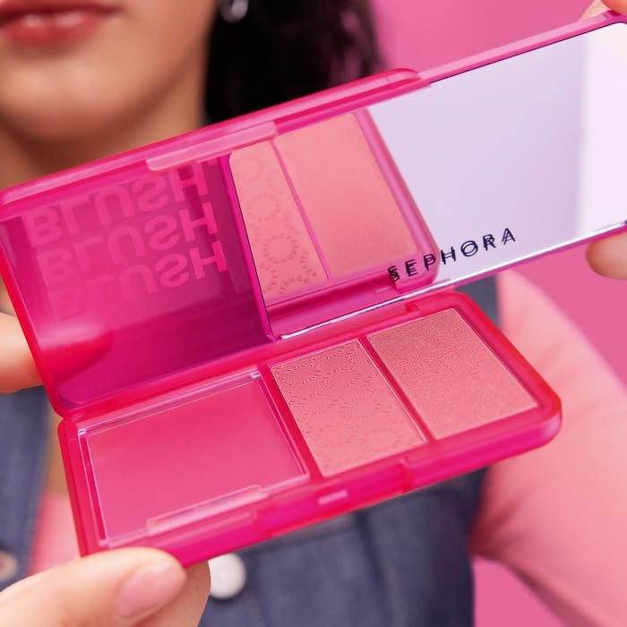 SEPHORA COLLECTION Blush Cream & Powder Palette - 01 Candy Lover - (Fresh Pink Blush Palette)