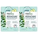 PROcure Rosacare Soothing Sheet Face Mask with Hyaluronic Hydrogel for Rosacea Symptoms, 2 Masks