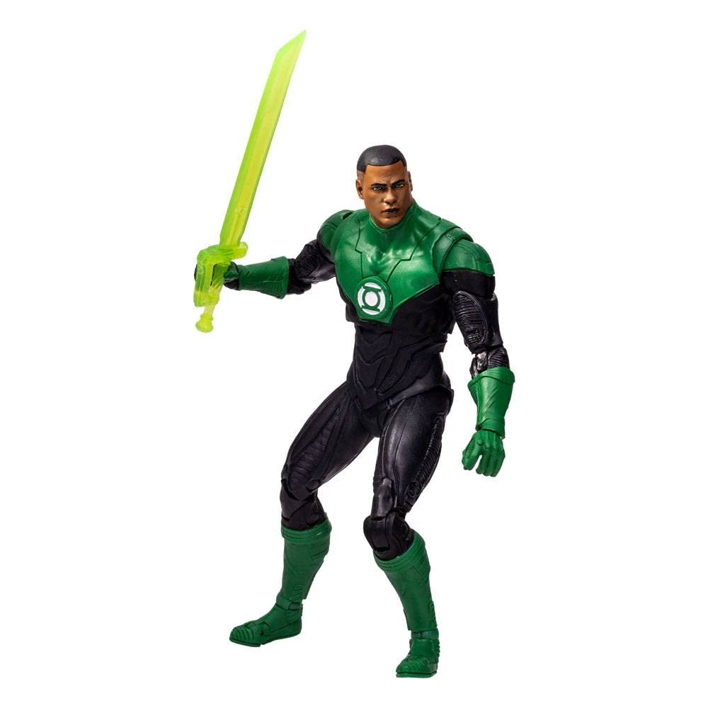 McFarlane Toys DC Multiverse Green Lantern John Stewart Endless Winter 7" Action Figure with Build-A Frost King Piece and Accessories