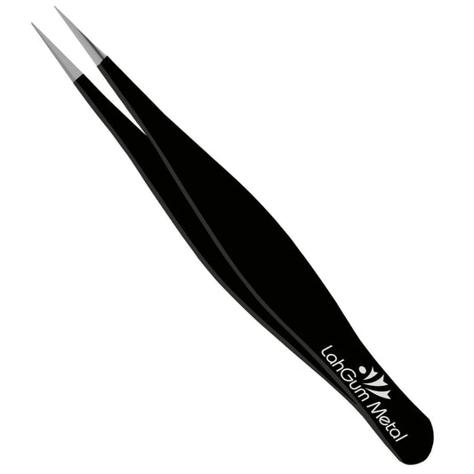 Ultra Fine Sharp Pointed Tweezers Precision, Needle Nose Pointy Tweezers for Ingrown Hair Removal Kit Thin Tweezers Precision Point Tip Eyebrow Beauty and Personal Care LahGum Metal
