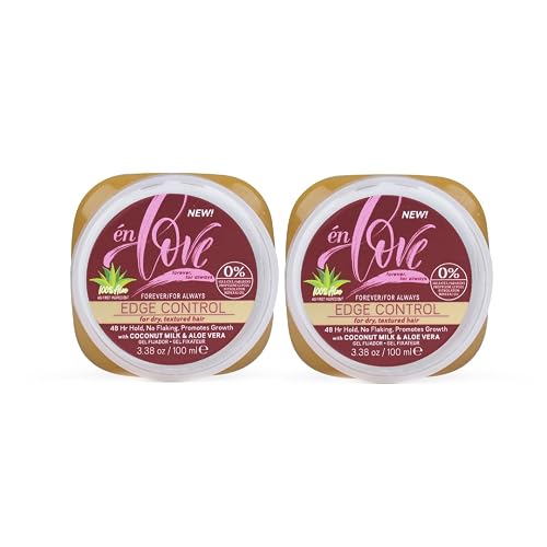 én Love Forever for Always Edge Control Hair Gel with Natural Coconut Milk, Pure Aloe Vera and Argan Oil | 48 Hours Extra Hold Pomade | Promotes