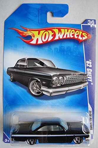 Hot Wheels 2008 All Stars, Black '62 Chevy 36/36 PR5