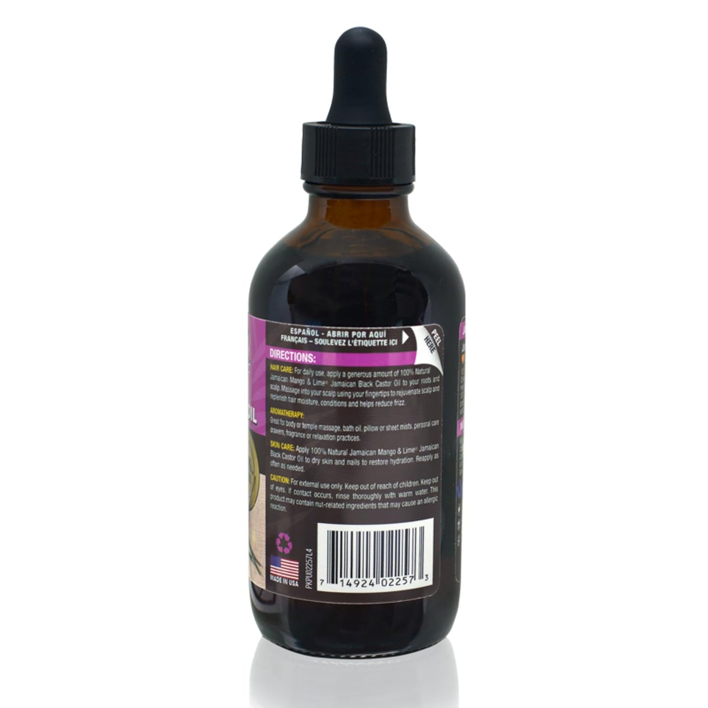 Jamaican Mango & Lime Black Castor Oil - Hair & Scalp Oil for Locs, Braids, Twists & Natural Hair - Strengthens, Moisturizes & Promotes Hair Growth