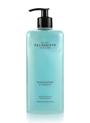 Pecksniff's Classic Sandalwood & Vanilla Scented Moisturizing Hand Wash | 750ml, 25.3 Fl oz
