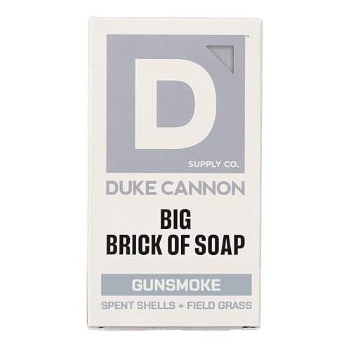 Duke Cannon Supply Co. Extra Large Bar Soap - Men's Natural Bar Soap with a Masculine Scent - Spent Shells + Field Grass - Body Soap for Men - All