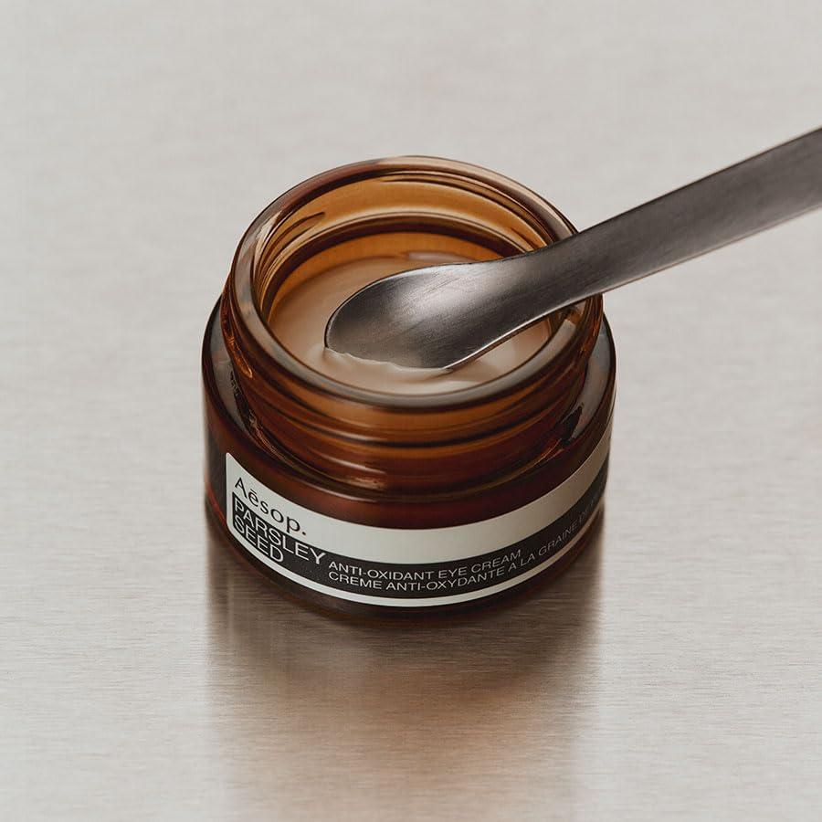 Aesop Parsley Seed Anti-Oxidant Eye Cream for Dry Skin | Vitamins C & E to Gently Nourish Skin | 10mL / 0.3 oz