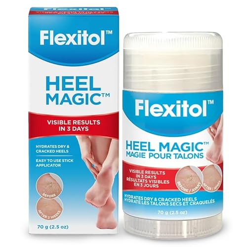 Flexitol Heel Magic For Dry Skin or Rough Heels with Shea Butter & Vitamin E, 2.5 Ounce