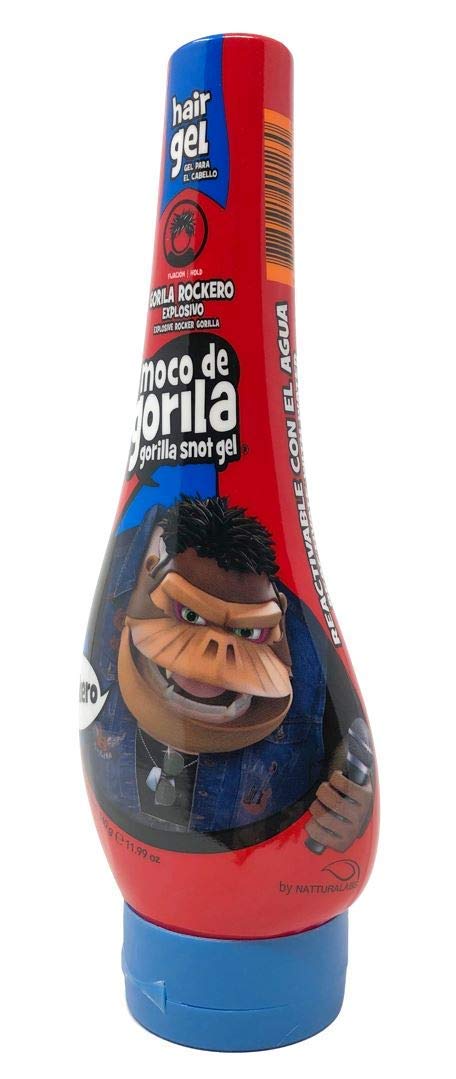 Moco De Gorila Gel Mega Hold 11.99 Ounce (Red) Rockero (355ml) (3 Pack)