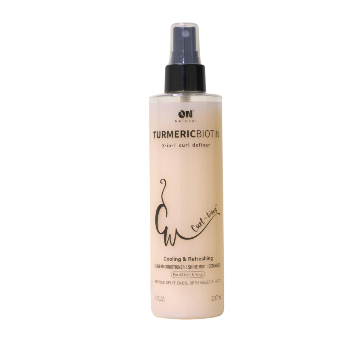 On Natural Curl-N-Wavy 3-in-1 Curl Definer (8 OZ, Turmeric Biotin)