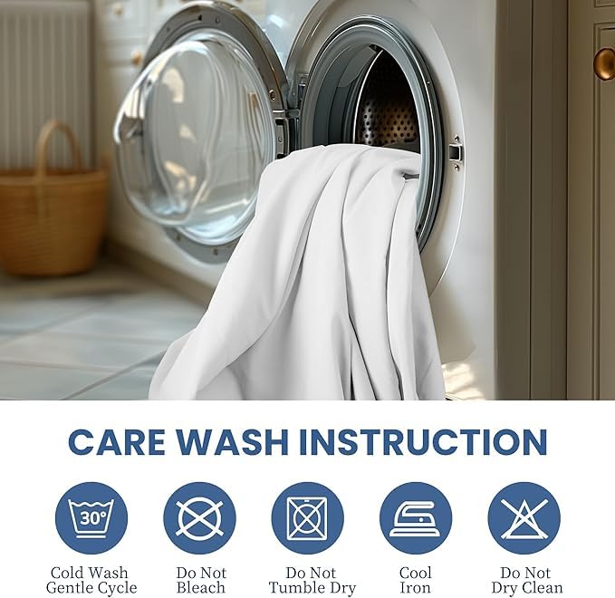 YSSOA Queen Bed Sheet Set-Cooling Breathable & Super Soft 4 Piece Bedding Sheets & Pillowcases with Deep Pockets up to 15", Easy-Fit, Wrinkle, Fade &