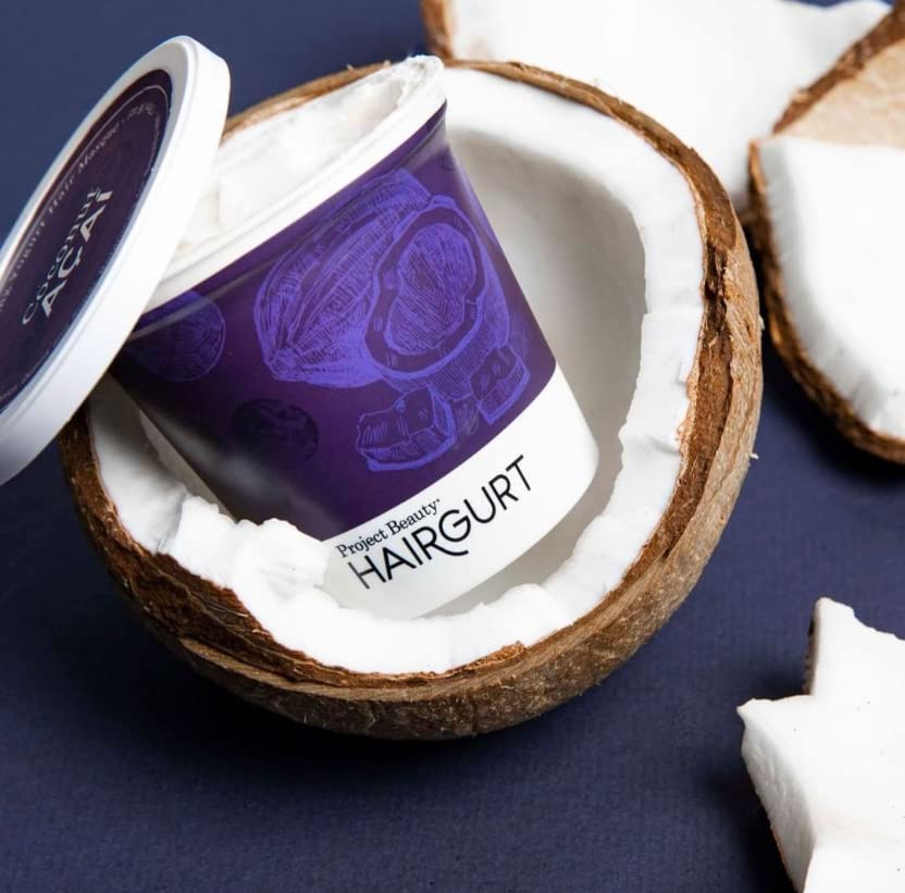 Hairgurt Coconut Acai Curl Perfecting Hair Set - Shampoo + Conditioner + Mask - Defines & Moisturizes Curly and Wavy Hair - Sulfate-Free, Natural