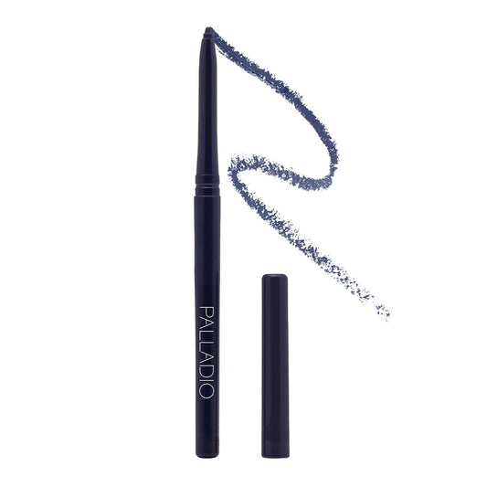 Palladio Retractable Waterproof Eyeliner, Richly Pigmented Color and Creamy, Slip Twist Up Pencil Eye Liner, Smudge Proof Long Lasting Application
