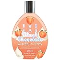 Brown Sugar Peaches & Cream 400X Double Dark Black Chocolate Bronzing Whip Tanning Lotion - Ultra Rich Skin Softening Formula for Deep, Long-Lasting