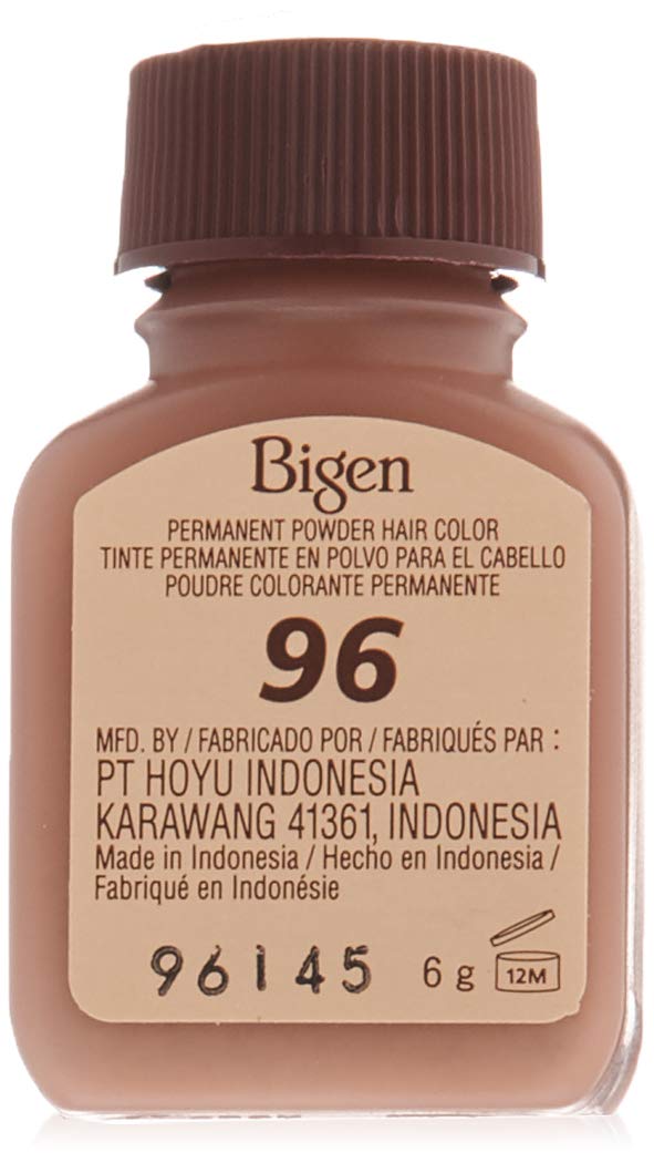 Bigen Permanent Powder Hair Color 96 Deep Burgundy 1 ea 0.21 oz (Pack of 4)