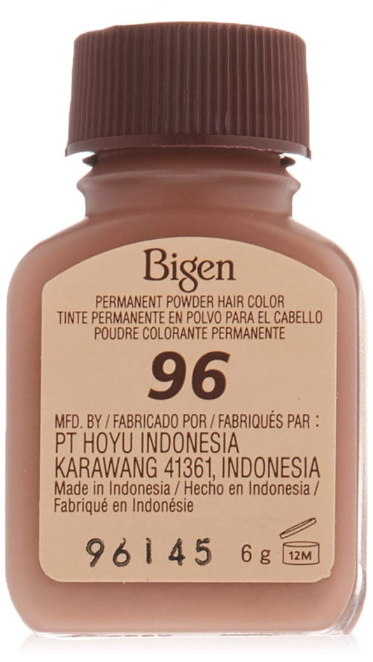 Bigen Permanent Powder Hair Color 96 Deep Burgundy 1 ea 0.21 oz (Pack of 4)