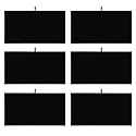 MOOCA 6 Pcs Set Jewelry Display Tray Pad Jewelry Display Tray Insert Accessory for Jewelries, 14 W x 7 1/2 D in, Black Velvet
