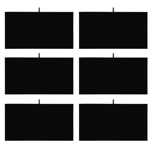 MOOCA 6 Pcs Set Jewelry Display Tray Pad Jewelry Display Tray Insert Accessory for Jewelries, 14 W x 7 1/2 D in, Black Velvet