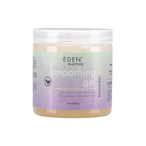 EDEN BodyWorks Lavender Aloe Smoothing Hair Gel (8 oz) - Enhances Curly or Natural Hair Look - Smooth Frizz & Tame Flyaways
