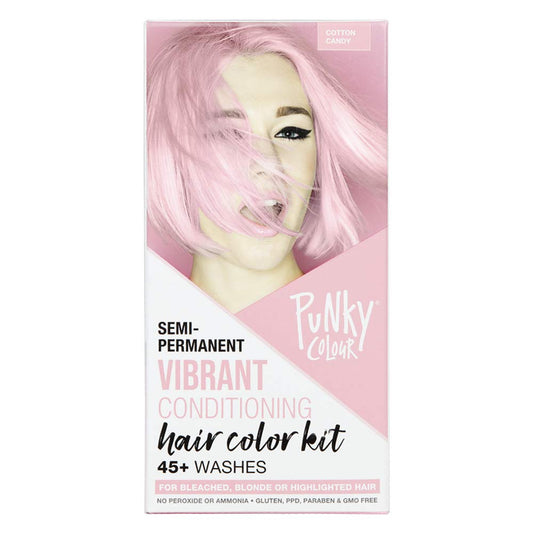 Punky Colour Box Kit Cotton Candy Semi Permanent Hair Color - Vegan, Cruelty-Free Conditioning Hair Dye, Lasts Up to 35 Washes Beauty & Personal Care Punky