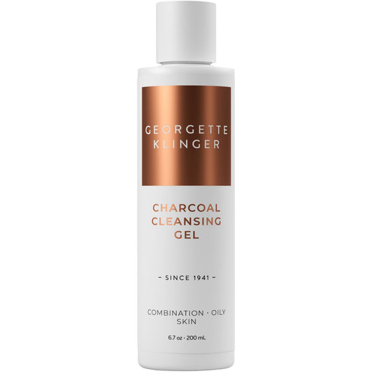 Georgette Klinger Charcoal Cleansing Gel - Gentle Foaming Face Wash: Deep Cleansing, Tightens Pore, Draws Out Dirt & Oil, Oil-Control, Energizing