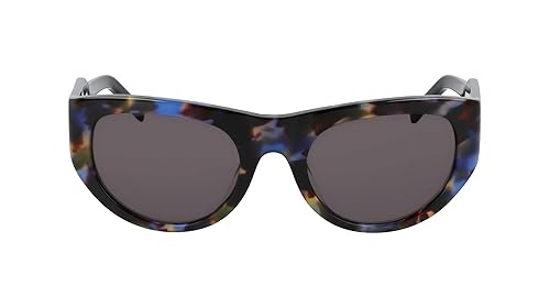 DKNY Women's Sunglasses DK550S - Blue Tortoise with Solid Smtruee Lens
