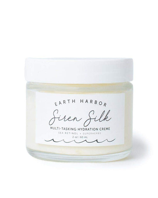 Earth Harbor SIREN SILK Multi-Tasking Hydration Creme Packed with 20 Botanical Actives, Vegan & Cruelty-Free Night Cream with Sea Retinol Alternative