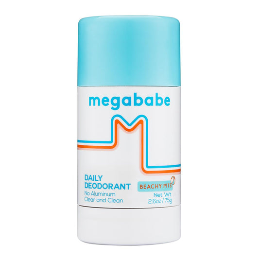 Megababe Beachy Pits Daily Deodorant, Fresh Scent, 2.6 Ounce, Stick Beauty and Personal Care Megababe