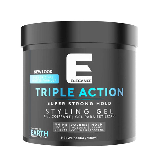 E Elegance Earth Fragrance Triple Action Hair Gel for Men And Women - Super Strong Hold, Extreme Volume, And Long Lasting Shine - Flake Free Beauty & Personal Care E Elegance