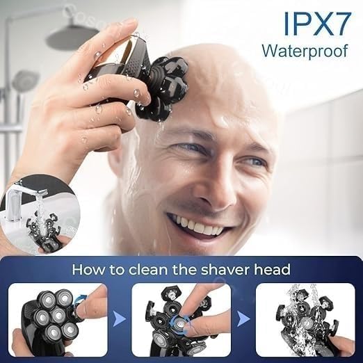 CYRMPQ Electric Razor for Men, 5 in 1 Shaver for Men Electric Shaver Powerful Bald Head Shaver Beard Shaving Machine for Men Razor Husband Boyfriend Beauty and Personal Care CYRMPQ