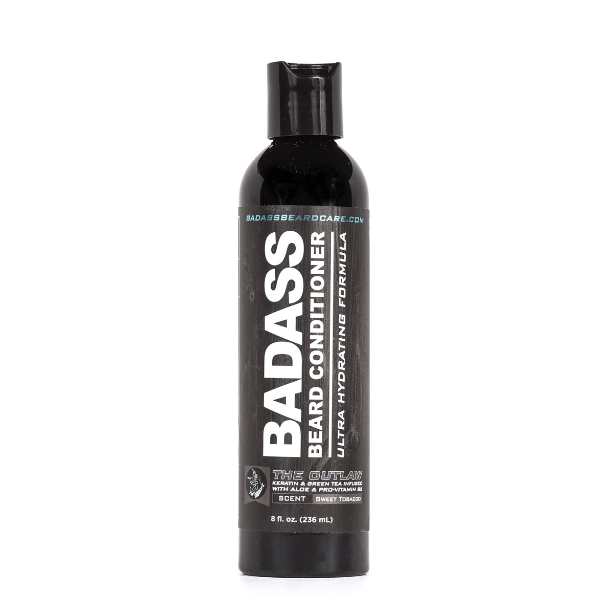 Badass Beard Care Beard Conditioner For Men - THE OUTLAW, 8oz - Made of Natural Ingredients for A Healthy, Soft, & Itch Free Beard and Mustache