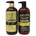 PURA D'OR Advanced Therapy System Clinically Proven to Reduce Hair Thinning - Paraben Free, Argan Oil Scent - Shampoo and Conditioner Set for Fine