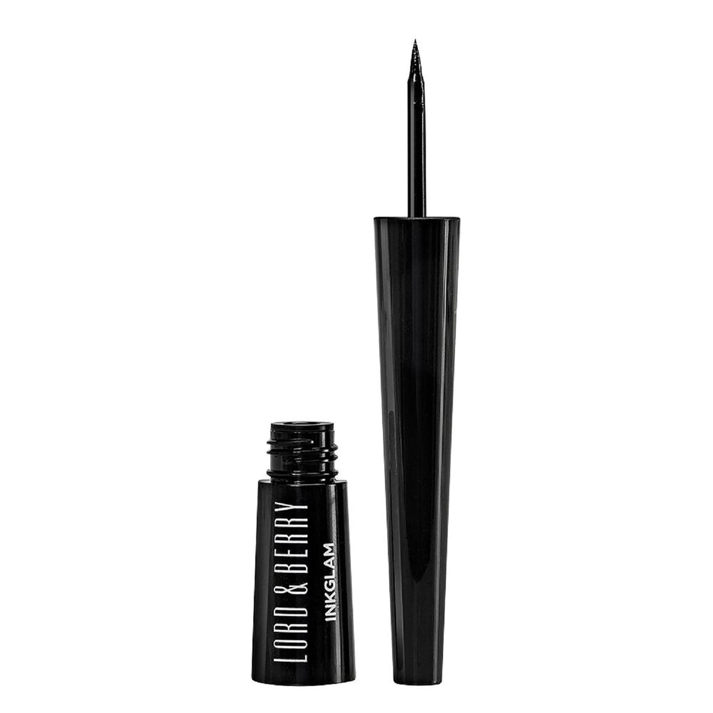 Lord and Berry Inkglam Eyeliner - Eye Makeup for Natural to Bold Looks - Waterproof Eyeliner with 24 Hour Wear - Shiny Finish - 1121 Black - 0.03 oz