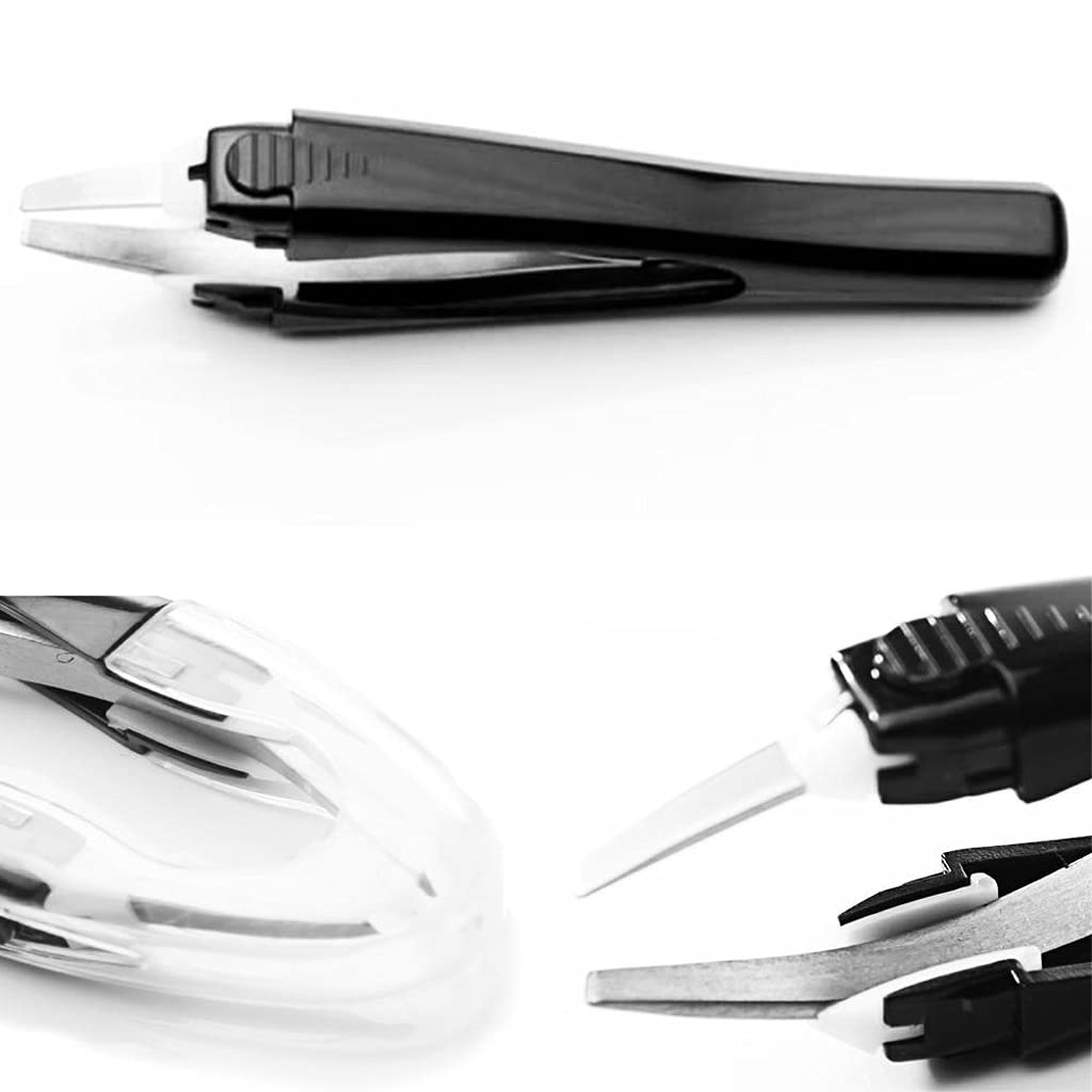 Eyebrow Tweezers Automatically Retractable Slant Tip Face Hair Removal Trimmer Eyelash Clip Makeup Tool Beauty and Personal Care PNAWLLCF