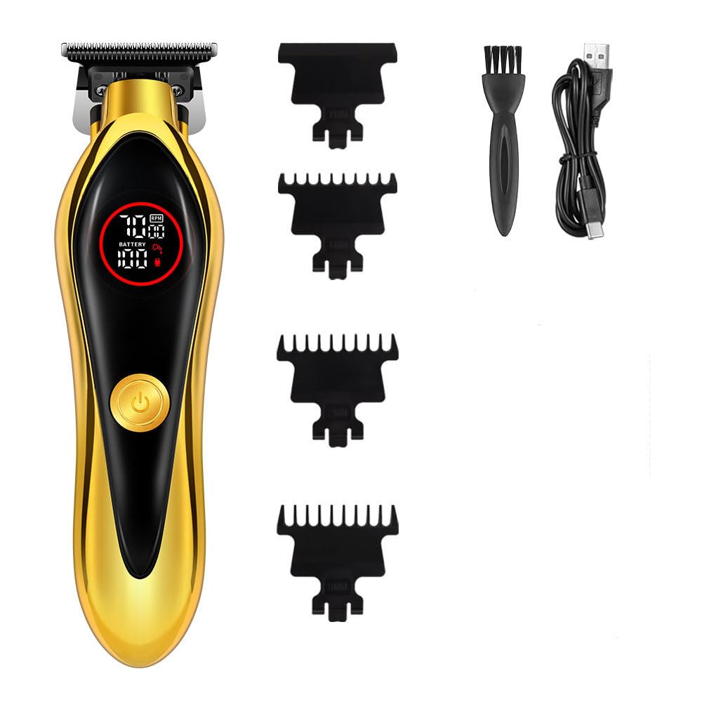 QDKVTNDJZ Professional Hair Clippers Beard Trimmer for Men - Powerful Motor Stainless Steel Blades, Cordless Multifunctional Hair Trimmer Set for Fade Beauty and Personal Care QDKVTNDJZ