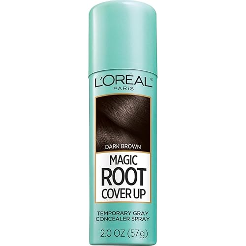 L'Oreal Paris Magic Root Cover Up Gray Hair Spray, 100% Gray Hair Coverage with Buildable, Lightweight, Transfer-Resistant, and Temporary Formula