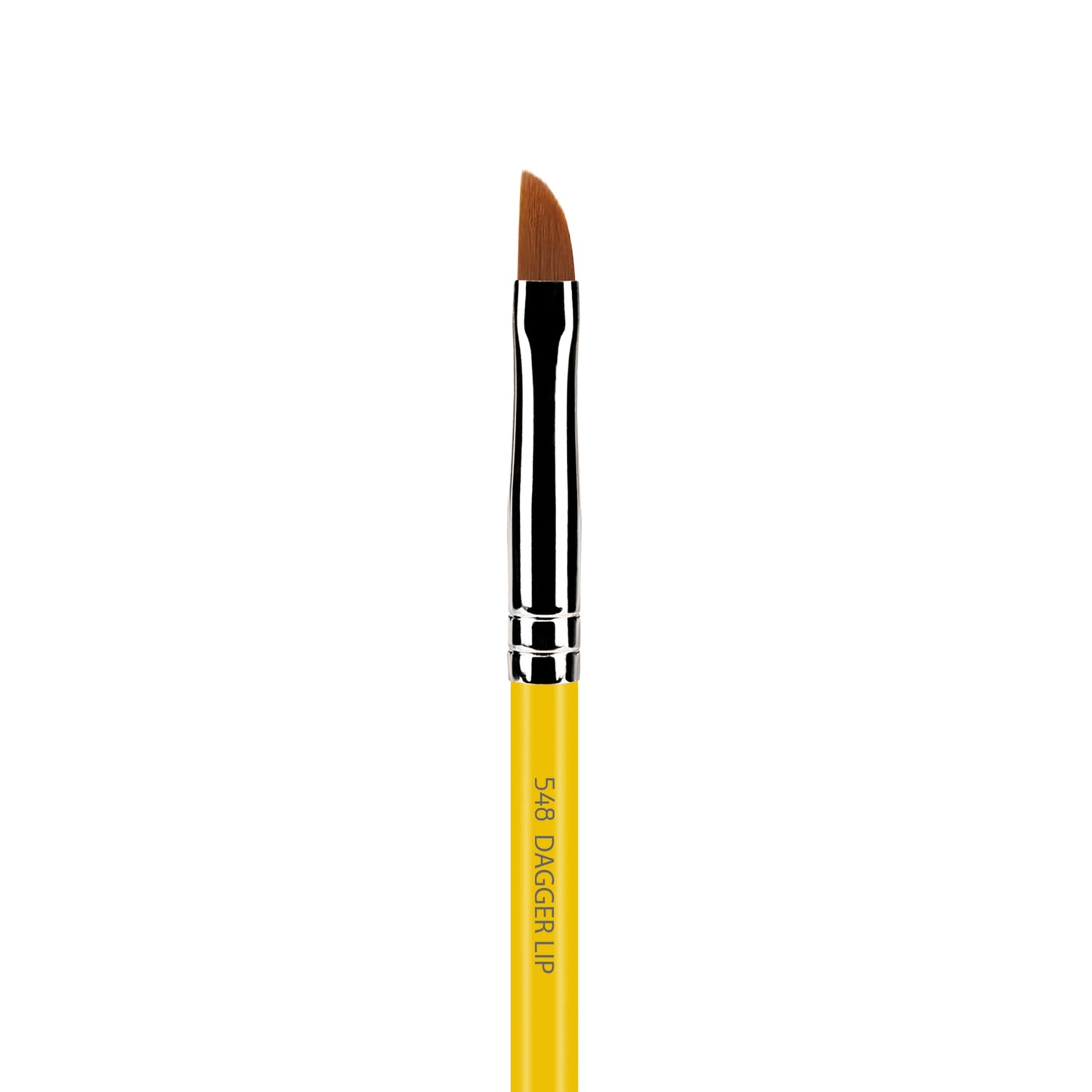 Bdellium Tools Professional Makeup Brush - Studio Series 548 Dagger Lip - With Soft Synthetic Fibers, For Precise Lip Definition (Yellow, 1pc)