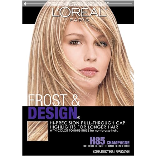 L'Oreal Frost and Design Pull-Through Cap Highlight Kit, Champagne H85 Beauty & Personal Care L'ORÉAL